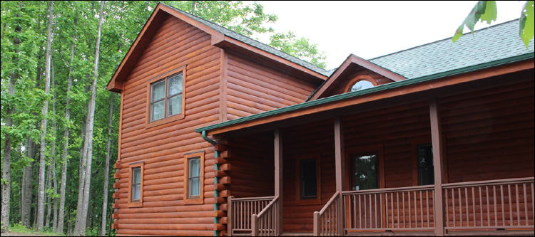 Log Home Staining in Lacarne, Ohio